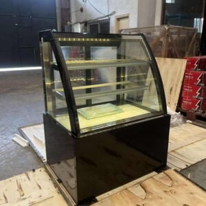 Curved Type Cake Chiller (Black) For Sale