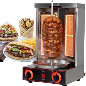 Hakka LPG Gas 360° Vertical Stainless Steel Shawarma Machine