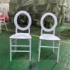 White Plastic Resin Phoenix Without Cushions Chairs for sale