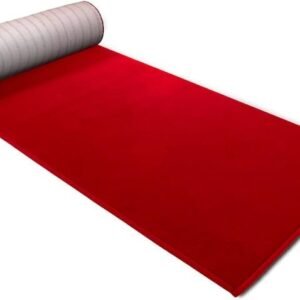 Rafiq Turkish Red Carpet 1m X 10m Floor Mat  (Red, 1m X 10m)