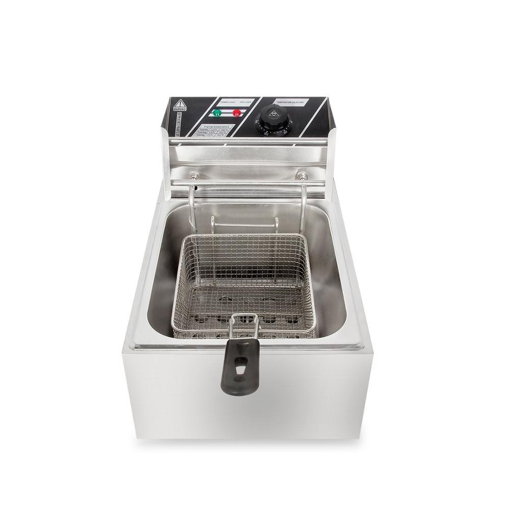 6L Electric Fryers Chip Stainless Steel Single tank For Sale