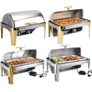 RECTANGULAR - ROLL - TOP  CHAFING DISH No Window