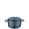 Lava Round Casserole 20cm, 24cm and 28cm - Mojolica Grey