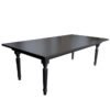 Black Rectangular Wooden Gloss Tables 2.4 x1.2 meters 10 seater
