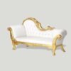 Outdoor indoor gold upholstered classic recliner double sofa